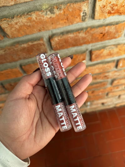 Labial 2en1 gloss y matte