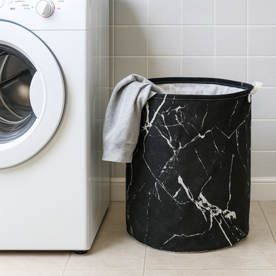 Cesto Laundry Chico | Mármol