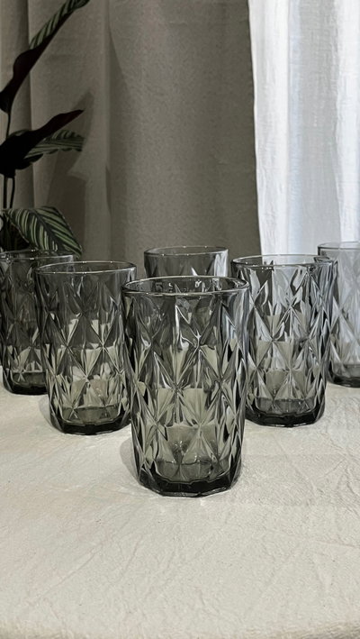 Vasos Altos Gemma - Humo | Set x 6