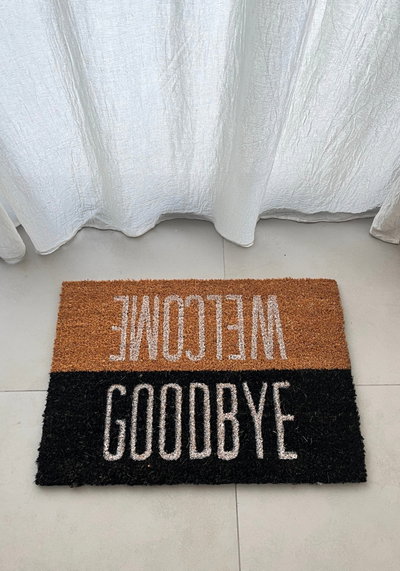Felpudo Welcome/Goodbye