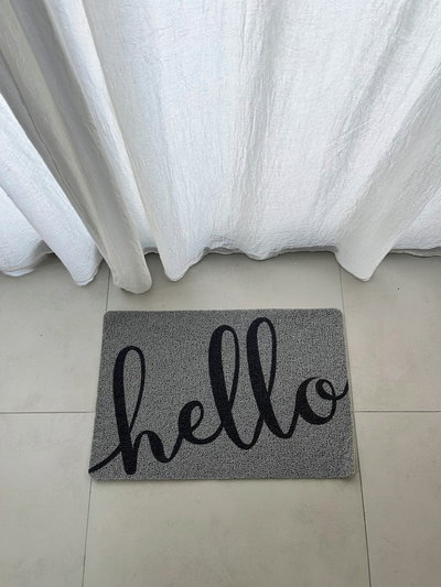 Felpudo Hello