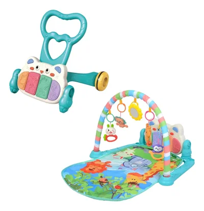 GYM + CAMINADOR BIPOKIDS PISO INTERACTIVO SONIDO Y LUCES GYM2N1
