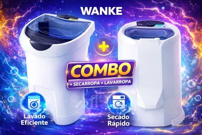COMBO LAVARROPAS SEMIAUTOMÁTICO 6KG + SECARROPAS 10KG WANKE