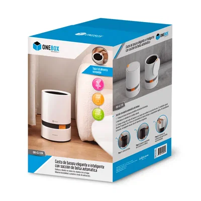 CESTO DE BASURA INTELIGENTE ONEBOX OB-CL12A C/SUCCIÓN DE BOLSA