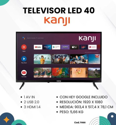 SMART TV 40” Kanji