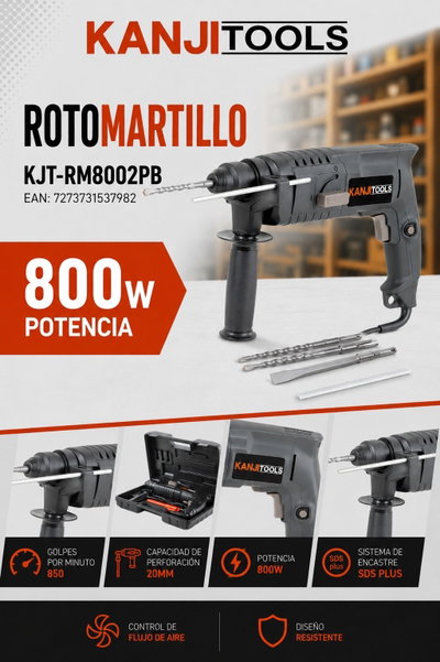 RotoMartillo Kanjitools 800w