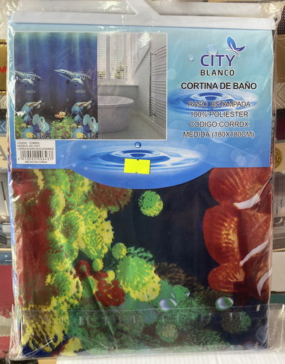 Cortina de baño city blanco