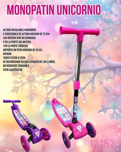 MONOPATIN DE UNICORNIO 