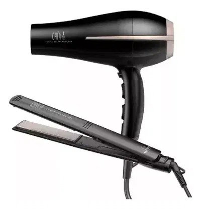COMBO GAMA CHIA SECADOR BORA 2200W 2 VEL. + PLANCHITA ELEGANCE 