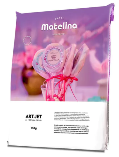 RESMA PAPEL ADHESIVO MATE 108GR X100U