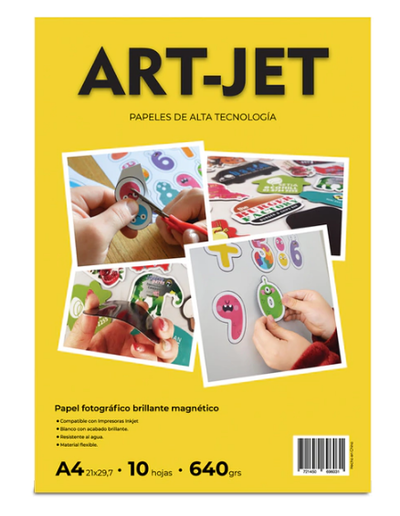 RESMA PAPEL MAGNETICO BRILLANTE X10U