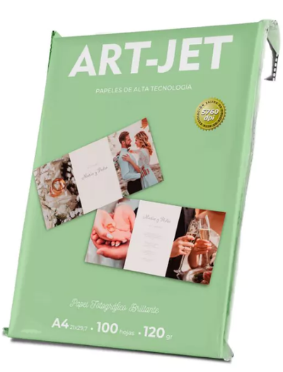 RESMA PAPEL FOTO BRILLANTE 120GR X100U