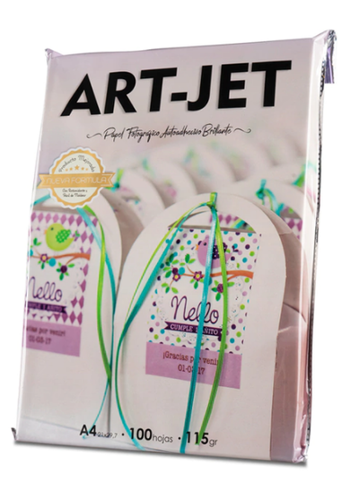 RESMA PAPEL ADHESIVO BRILLANTE 115GR X100U