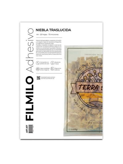RESMA FILMILO ADHESIVO NIEBLA TRANSLUCIDA 73M X20U