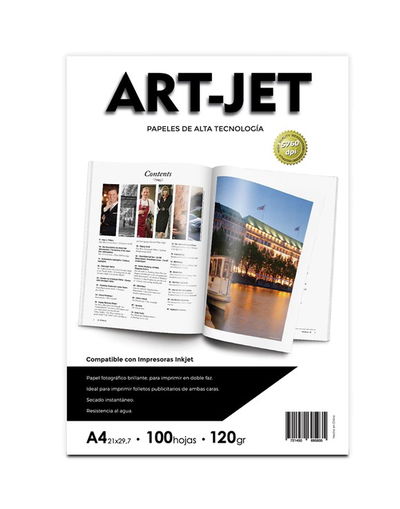 RESMA PAPEL FOTO BRILLANTE DOBLE FAZ 120GR