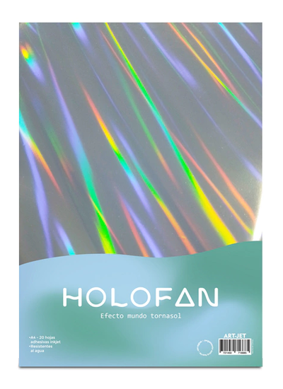 RESMA PAPEL ADHESIVO HOLOFAN MUNDO TORNASOL 81M X20U