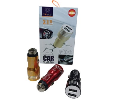 CARGADOR AUTO TIME 2.1A CAR-53006