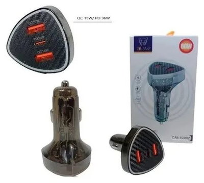CARGADOR AUTO TIME 66W CAR-53002 QC3.0 +