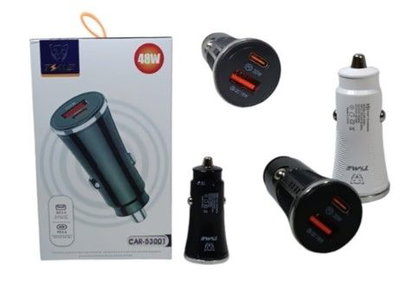CARGADOR AUTO TIME 48W CAR-53001 QC3.0 +