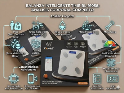 BALANZA PERSONAL DIGITAL BLUETOOTH