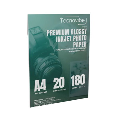 RESMA PAPEL BRILLANTE 180GR X20U TECNO