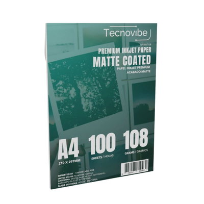 RESMA PAPEL MATE 108GR X100U TECNO
