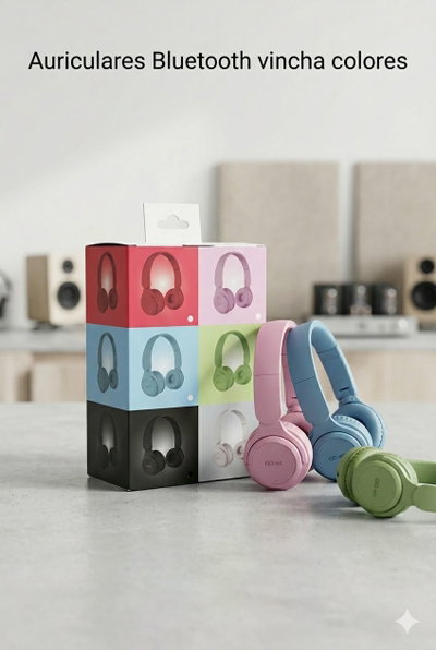 AURICULAR BLUETOOTH VINCHA COLORES