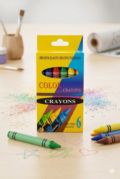 CRAYONES DE CERA COLORES X6U