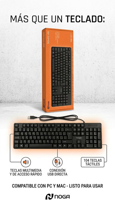 TECLADO NOGA NKB-78011