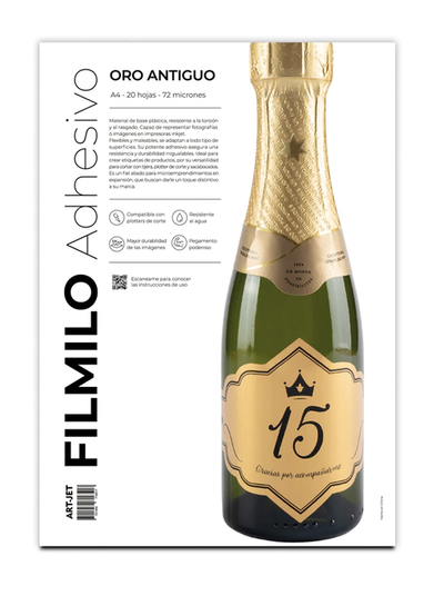 RESMA FILMILO ADHESIVO ORO ANTIGUO X20U