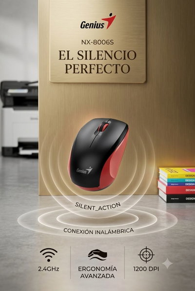 MOUSE WIRELESS GENIUS NX 8006S 1200DPI