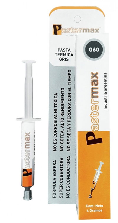PASTA TERMICA PASTERMAX G60 GRIS 4GR