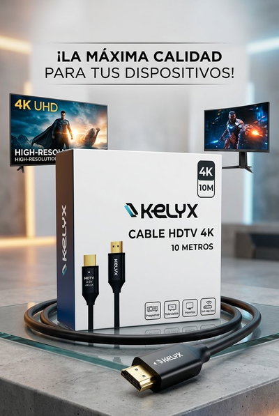 CABLE HDMI 10M KELYX 4K