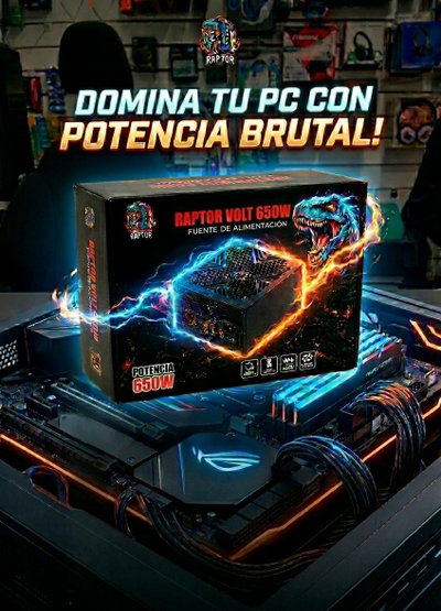 FUENTE PC +80PLUS 650W RAPTOR BRONZE