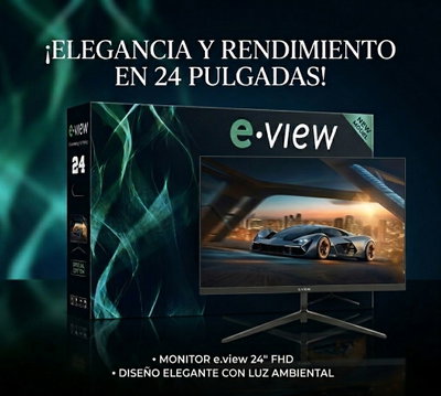 MONITOR LED 24" E-VIEW 2351RAY 100HZ DP+HDMI FULL HD