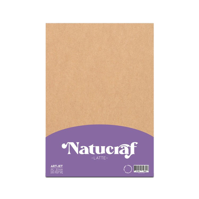 RESMA PAPEL ADHESIVO NATUCRAF LATTE 80GR X20U