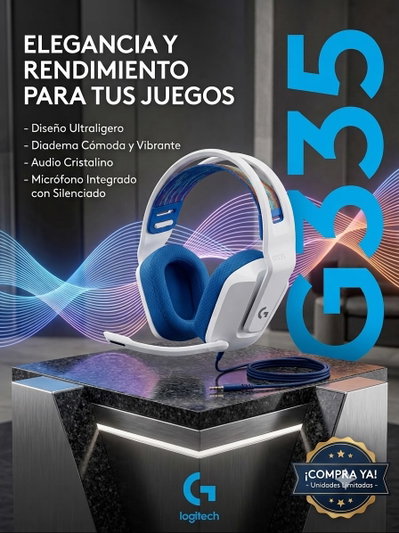 AURICULAR LOGITECH G335 WHITE