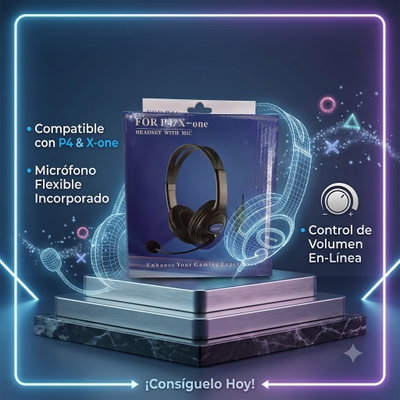 AURICULAR FOR GAMING C/ MIC PS4 CEL