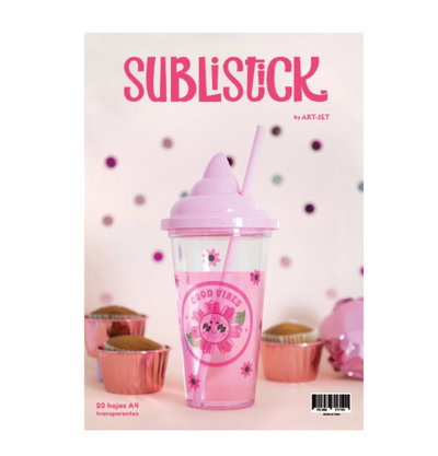 RESMA SUBLISTICK TRANSPARENTE ADHESIVO X20U
