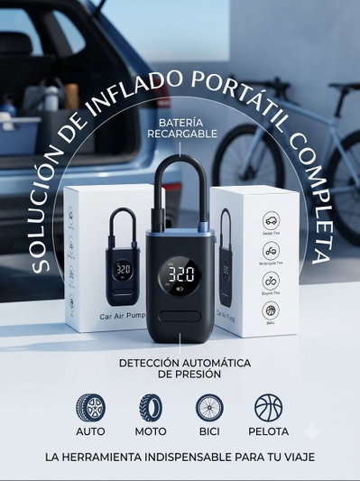 COMPRESOR INFLADOR 2000MAH