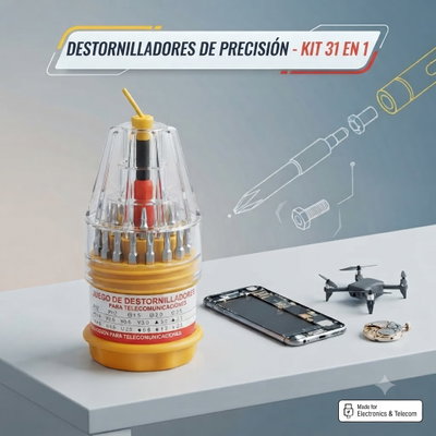 DESTORNILLADOR KIT PRECISION 31 EN 1 