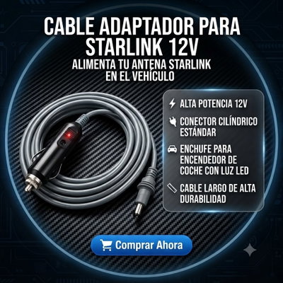 CABLE ADAPTADOR PARA STARLINK 12V 3M