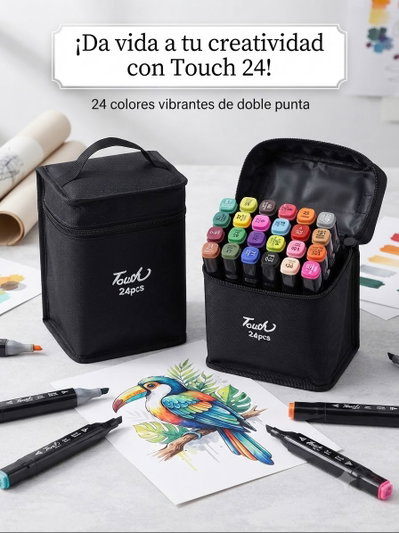 MARCADORES DOBLE PUNTA X24 PCS