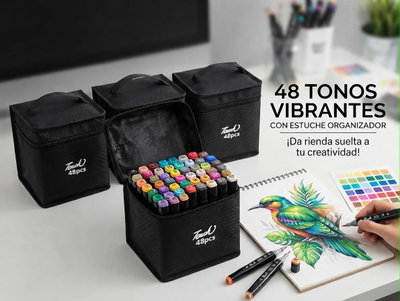 MARCADORES DOBLE PUNTA X48 PCS