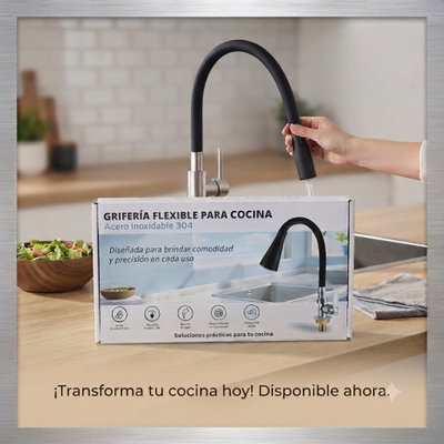 CANILLA COCINA FLEXIBLE (SOLO FRIA)