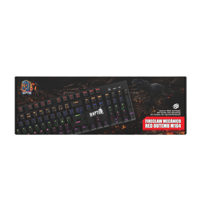 TECLADO RAPTOR MECANICO FIRECLAW M104