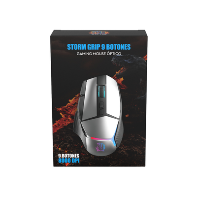 MOUSE RAPTOR STORM GRIP 9 BOTONES 8000DPI