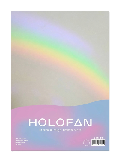 RESMA PAPEL ADHESIVO HOLOFAN BURBUJA TRANSPARENTE X20U