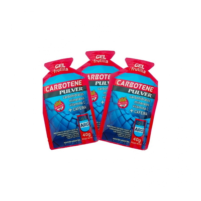 GEL ENERGETICO PULVER + CAFEINA FRUTILLA