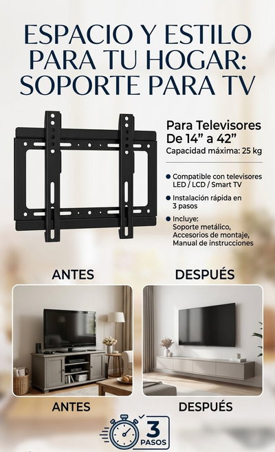 SOPORTE TV 14 A 42 
